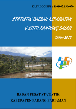 Statistik Daerah Kecamatan V Koto Kampung Dalam Tahun 2013