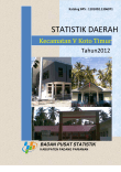 Statistik Daerah Kecamatan V Koto Timur Tahun 2012