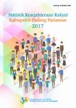 Statistik Kesejahteraan Rakyat Kabupaten Padang Pariaman Tahun 2017